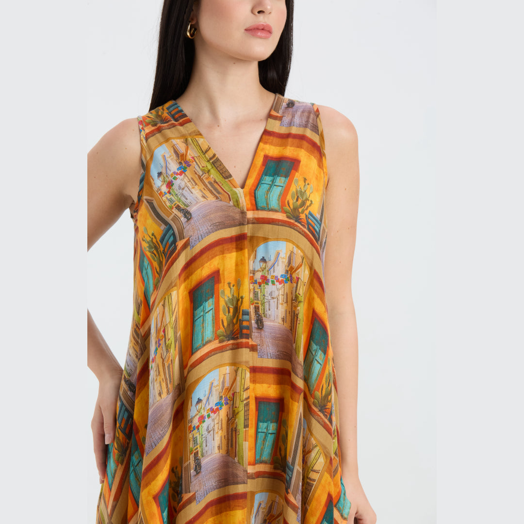 Tuesday Alley Print Top