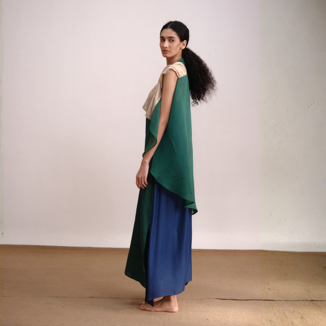 Criss Cross Dress & Knotted Jacket