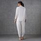 Liga Top with Button on Hem Pant