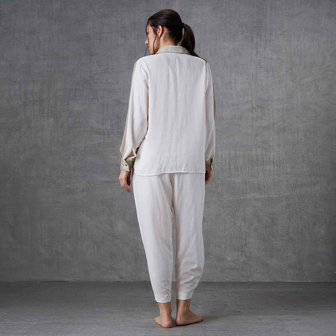 Liga Top with Button on Hem Pant